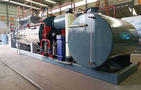 Skid-mounted fuel (oil) gas boilers