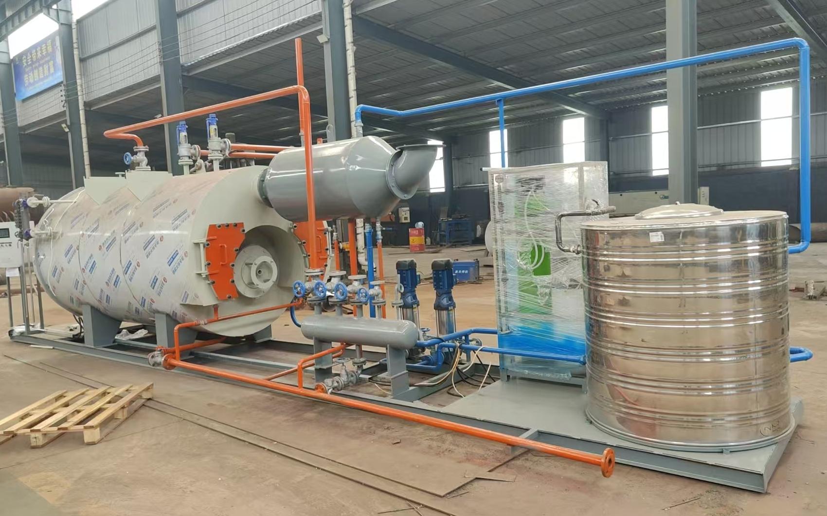 Skid-mounted fuel (oil) gas boilers